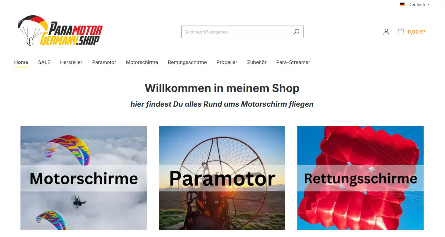 ParamotorGermany Shop Startseite