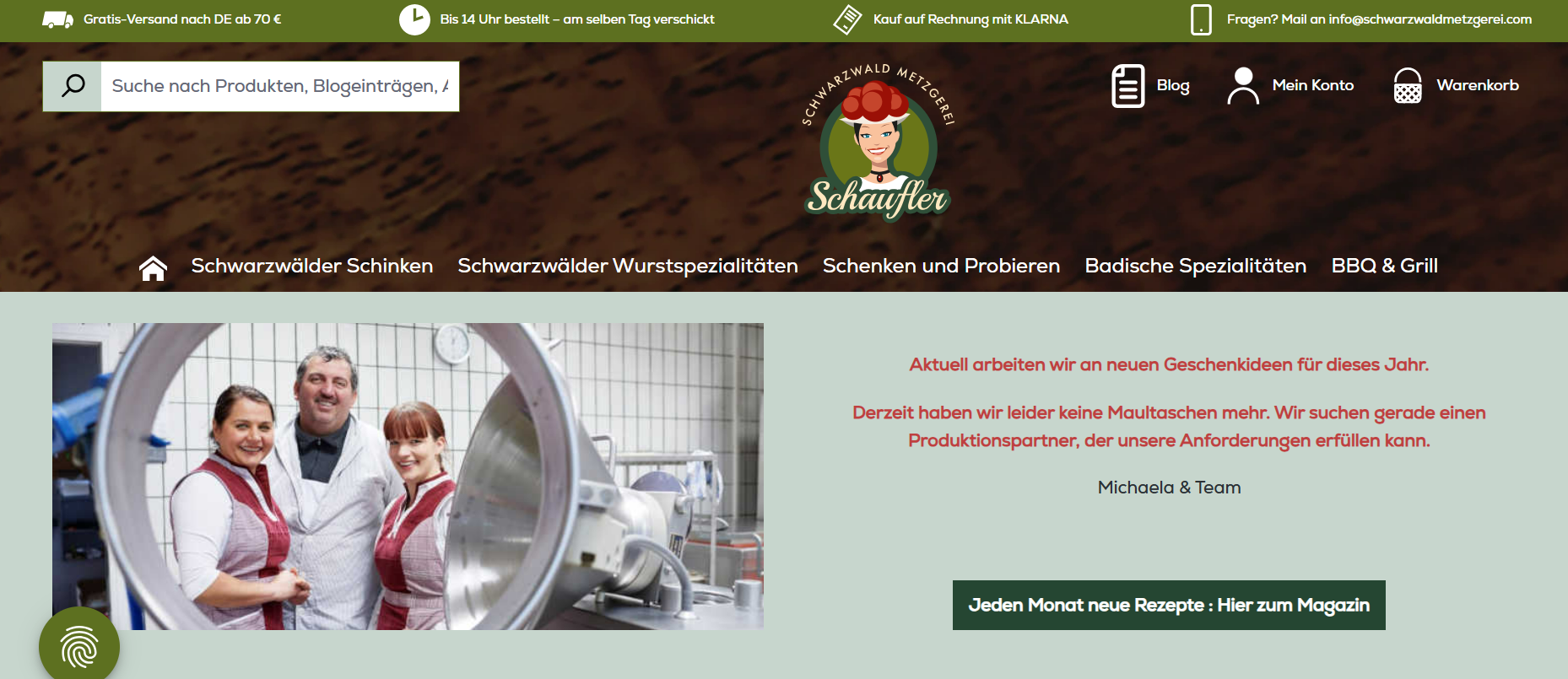 Startseite Schwarzwaldmetzgerei.com